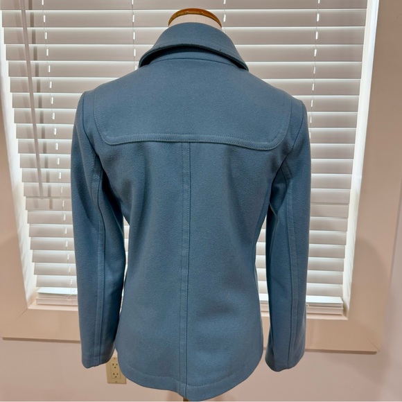 GAP Wool Light Blue Toggle Pea Coat Size S - Picture 3 of 6